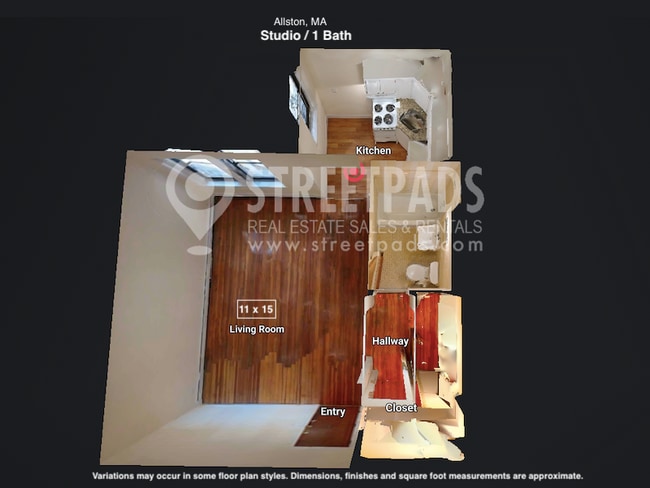 $1950 Studio available 9/1/126 - 60 Brighton Ave