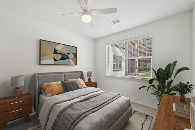 Virtually Staged Bedroom - Meridian at Wylie - 55+ Affordable Apartments