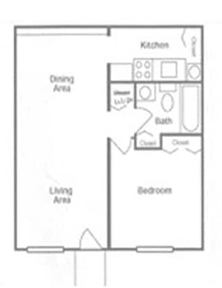 1BR/1BA - Amelia Apartments