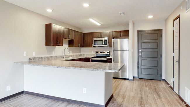 Our fully renovated Maple kitchen. - Northridge Heights Apartments