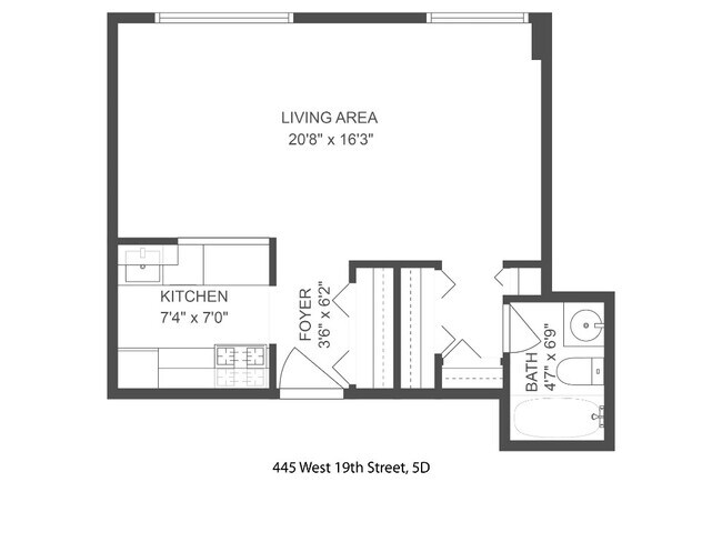 Foto del edificio - 445 W 19th St