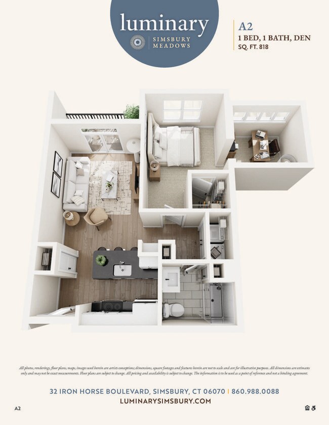 Plano de planta - Luminary Simsbury Meadows