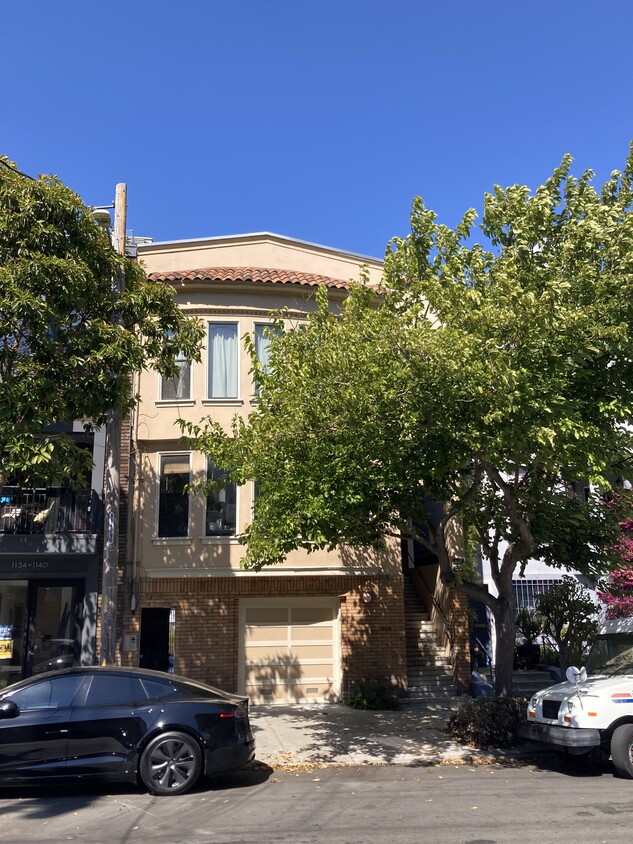 Building Front on Serene Tree-Lined Street - 1132 Page St