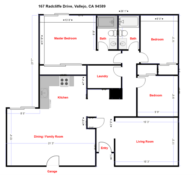 Foto del edificio - Wonderful 3 Bedroom, 2 Bath North Vallejo ...