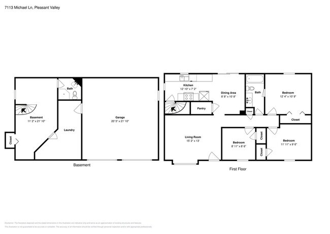 Foto del edificio - Charming 3BR Home for Rent in Pleasant Valley – Garage, Fenced Yard & Finished Basement