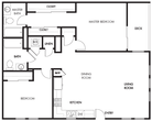 Plan 10 - 2 Bedroom 2 Bath