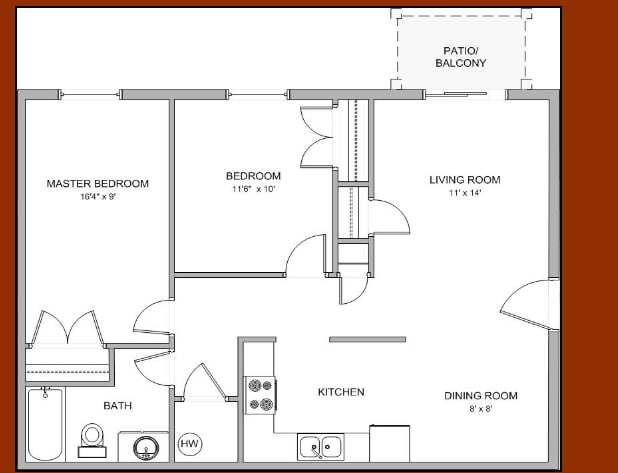 2BR/1BA - Mexico Meadows