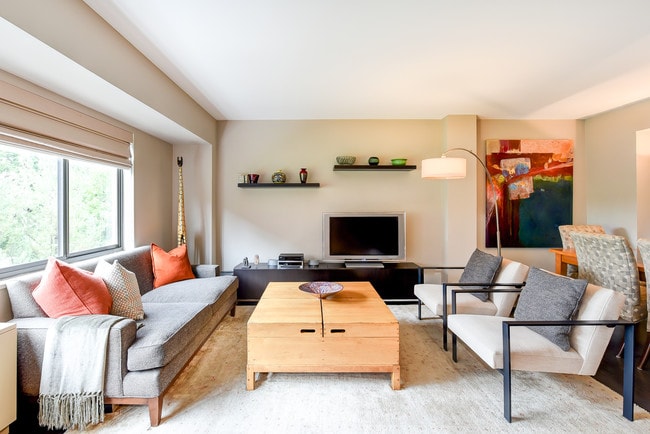 Living room/dining area - 3701 Connecticut Ave NW