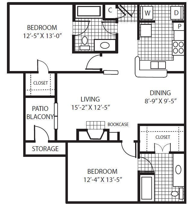 Plano de planta - Treymore At Cityplace