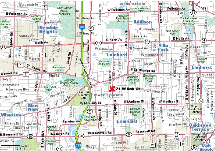 Aerial Photo - 21-25 W Ash St