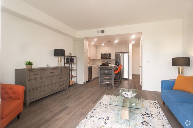 0HAB,1BA- 600SF - Sala de estar - Monticello Apartment Homes