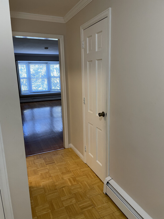 Entrance to Living Room, Half Bath Door on right - 43 State St