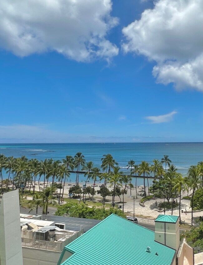Hermosa vista al mar desde el apartamento. - 2500 Kalakaua Ave