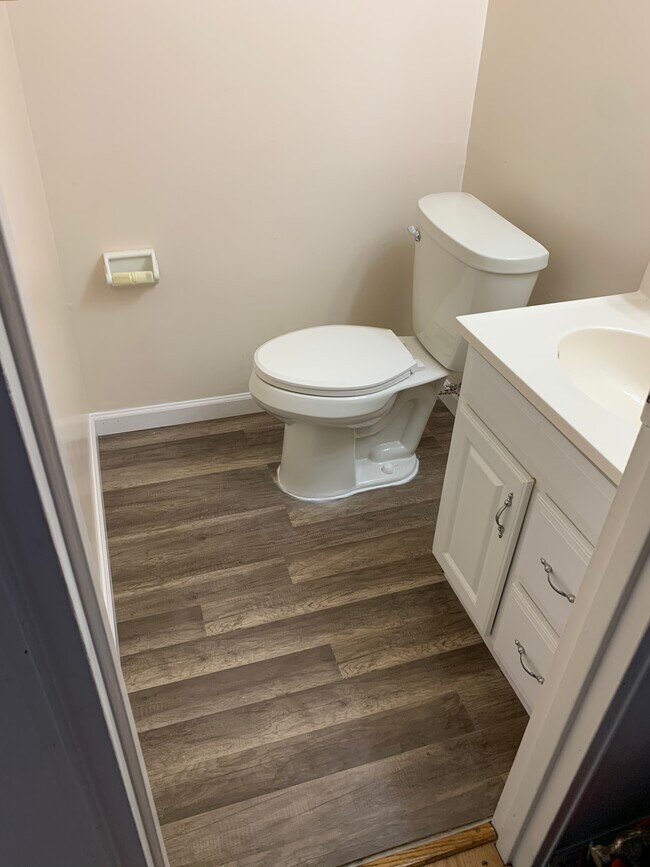 New 1/2 bath on first floor. - 1141 W Aaron Dr