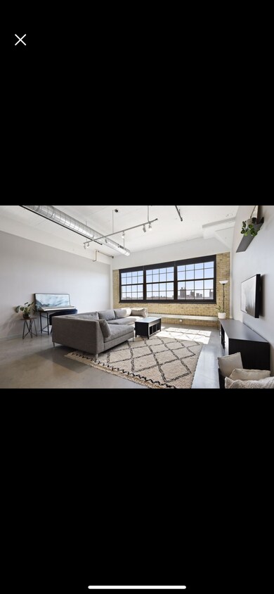 living room, cb2 couch, tv mount - 730 Stinson Blvd