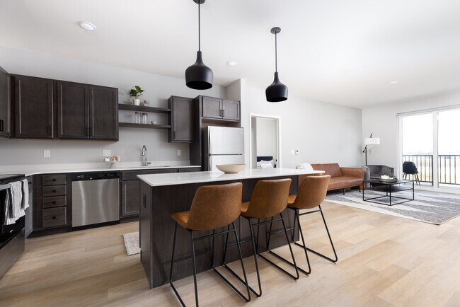 Cocina del apartamento - Ivy at SOCO Apartments
