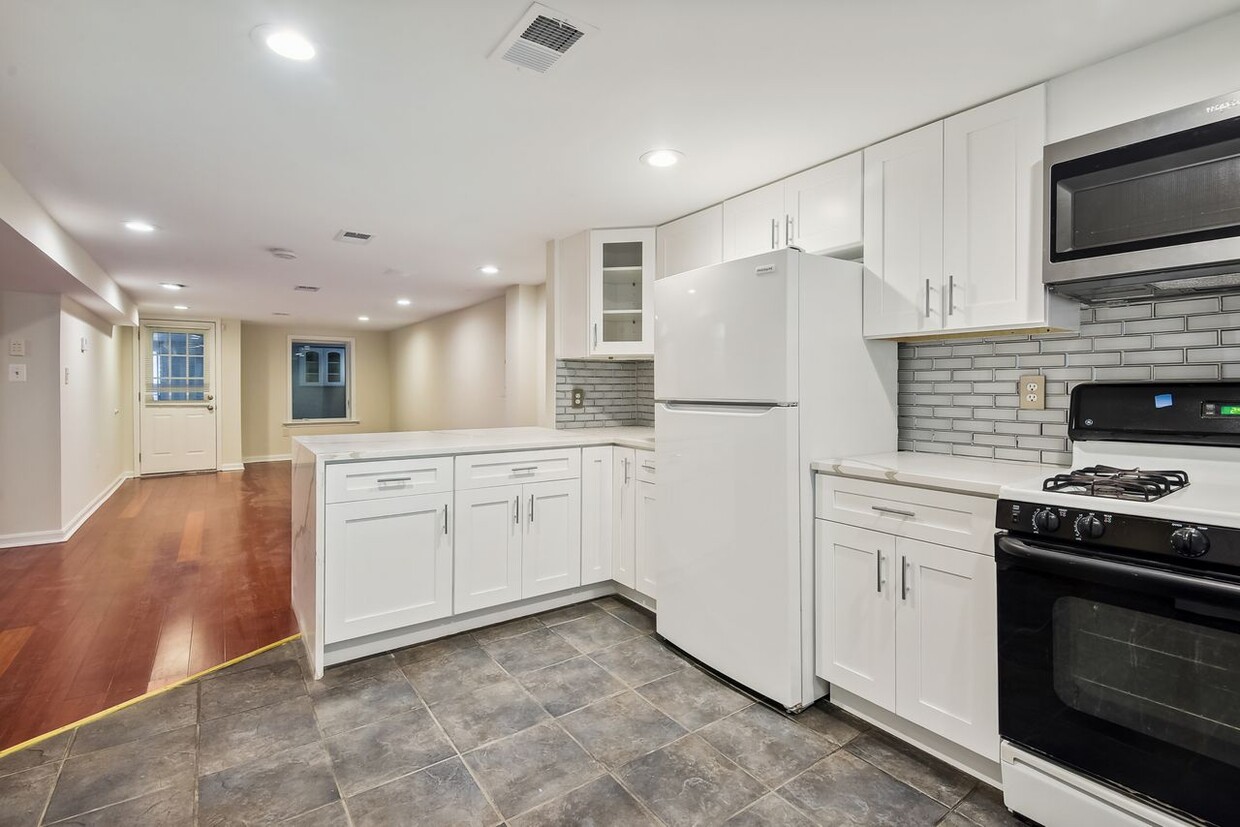 New Kitchen w/ Quartz Counters - 4417 15th St NW