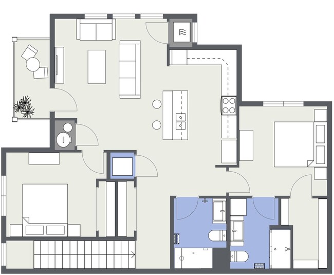 Interior Photo - The Flats - 100 (Building 4)