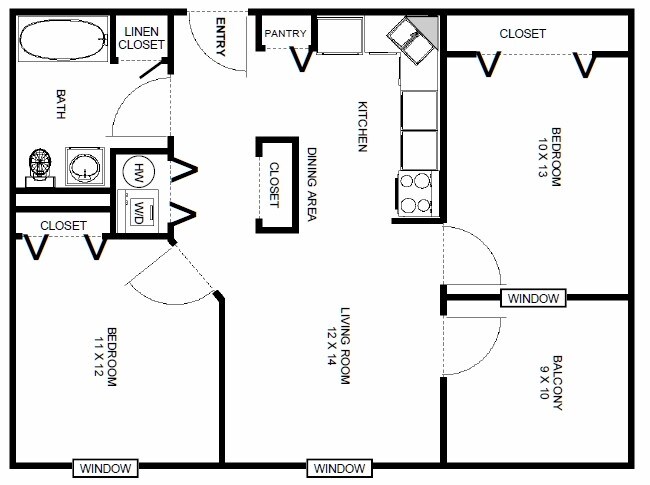 Floorplan - Schaffer Heights Senior Apartments