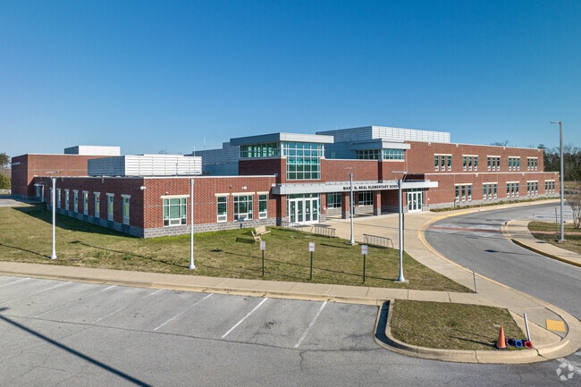 Overview shot of Mary B. Neal Elementary School.