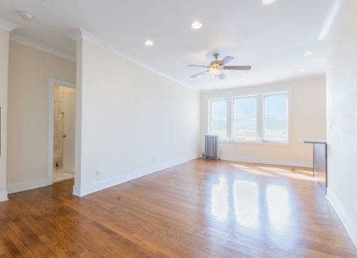 Large living room area with tons of natural light - 3153 W Augusta Blvd