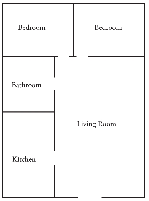 2BR/1BA - Ellinwood Heights Apartments