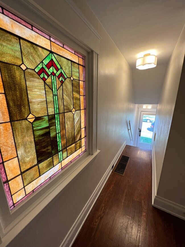 Entryway Stained Glass - 3935 Burwood Ave