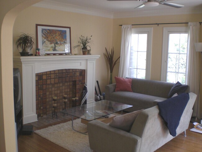 the fireplace tile is now white - 1149 Poinsettia Dr