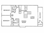 2 Bedroom 1 Bathroom