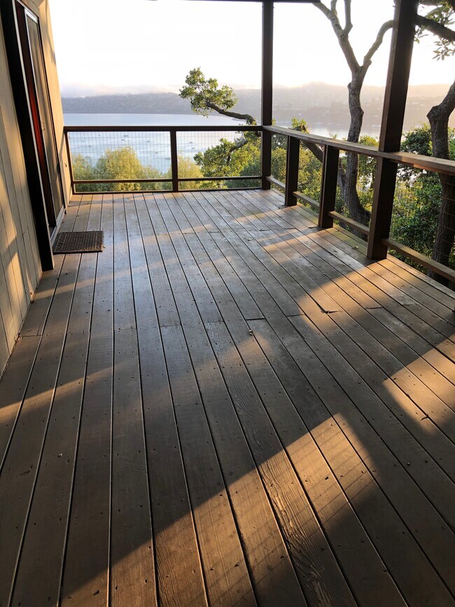 deck morning light - 26 Cloud View Rd