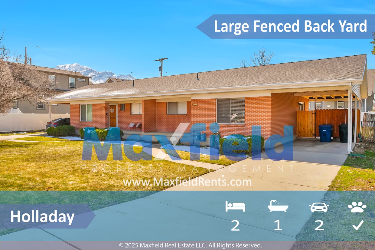 Primary Photo - Holliday 2+ BD 1 BA 1800 sq ft with fenced...