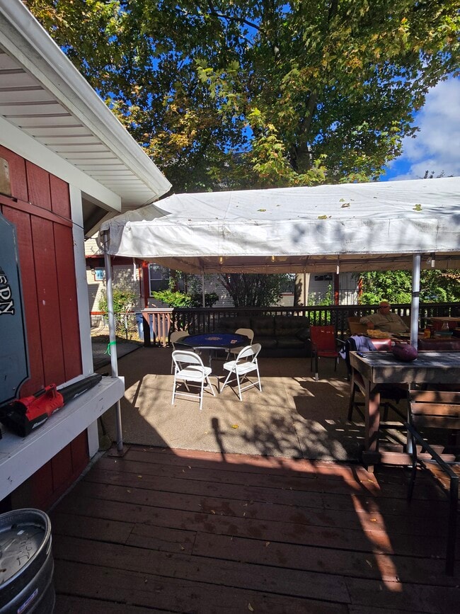 Back Deck with tent - 41 Main St