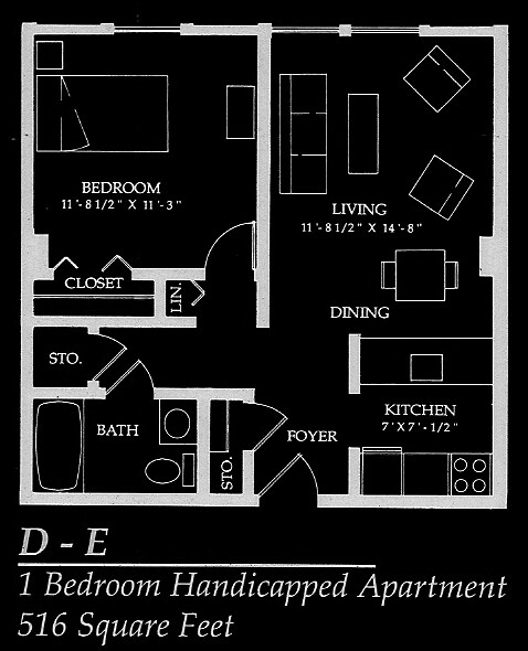 1BR/1BA - Scott Hill Retirement Community