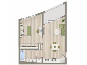 1b1b-k, 756 sq, 1x1 - Fiona