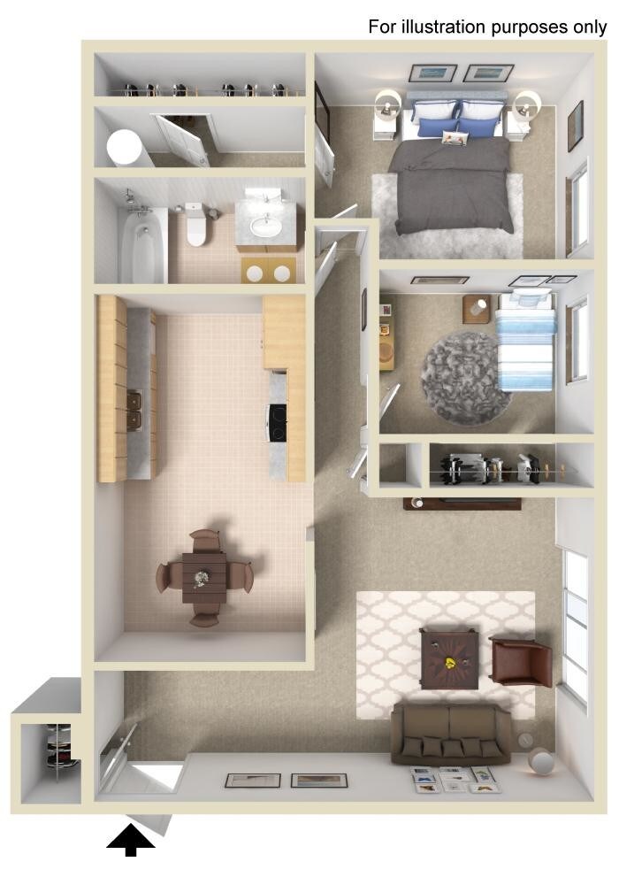 Quail Ridge Apartments – Two Bedroom