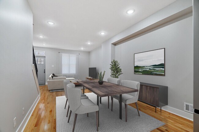Dining space, virtually staged. - 2170 N Darien St