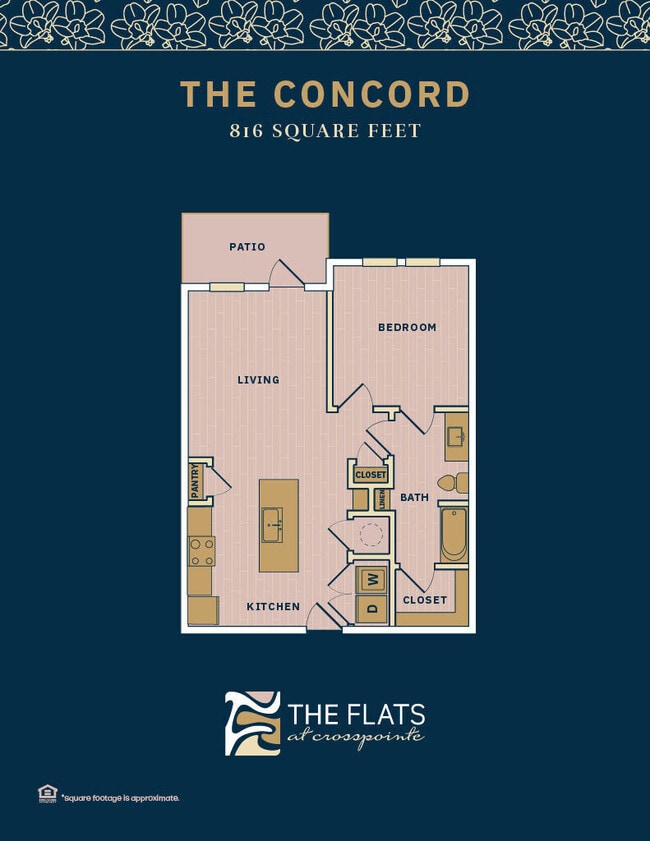 Plano de planta - The Flats at Crosspointe