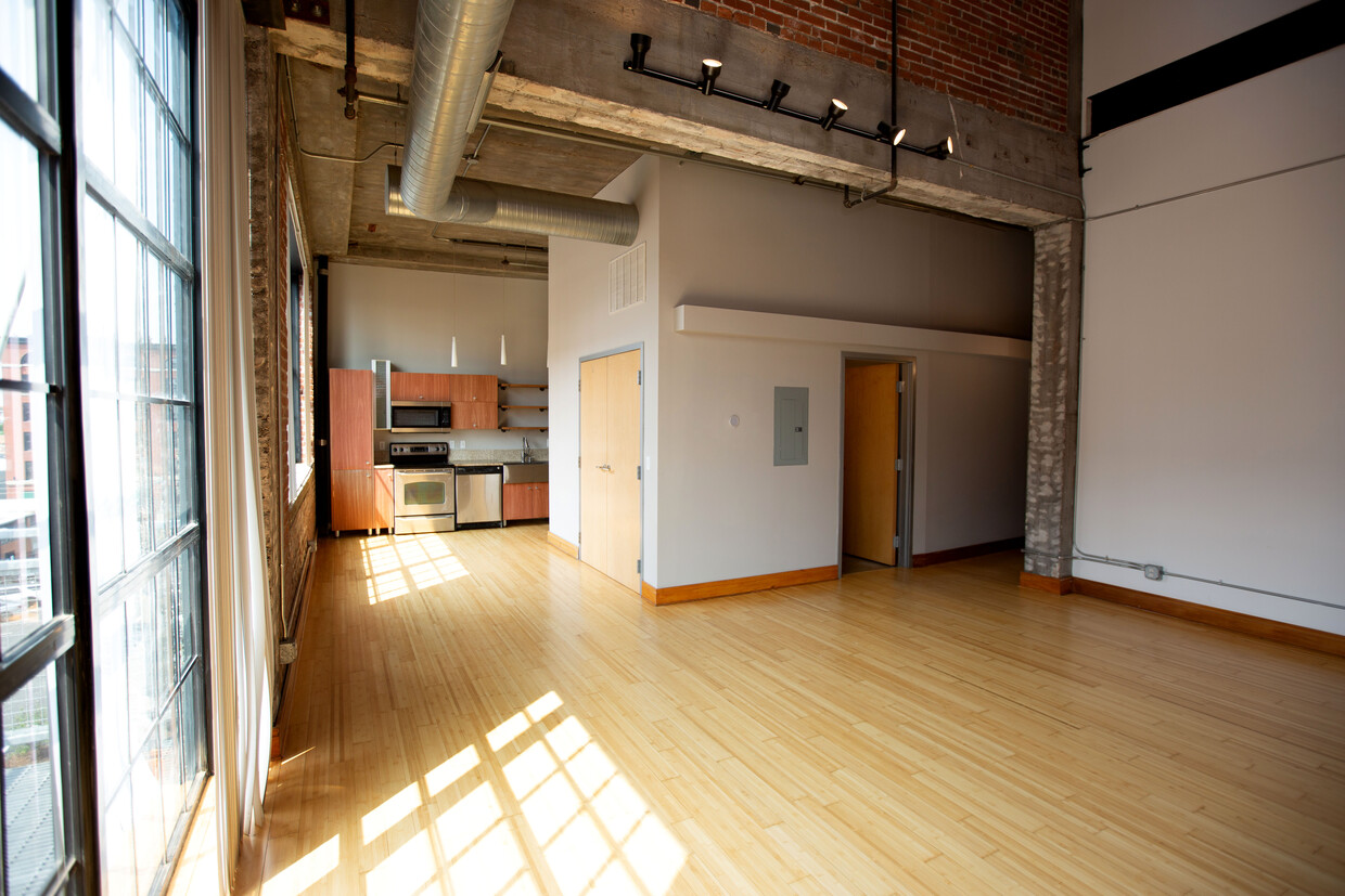 Living room into kitchen - 411 N 22nd St