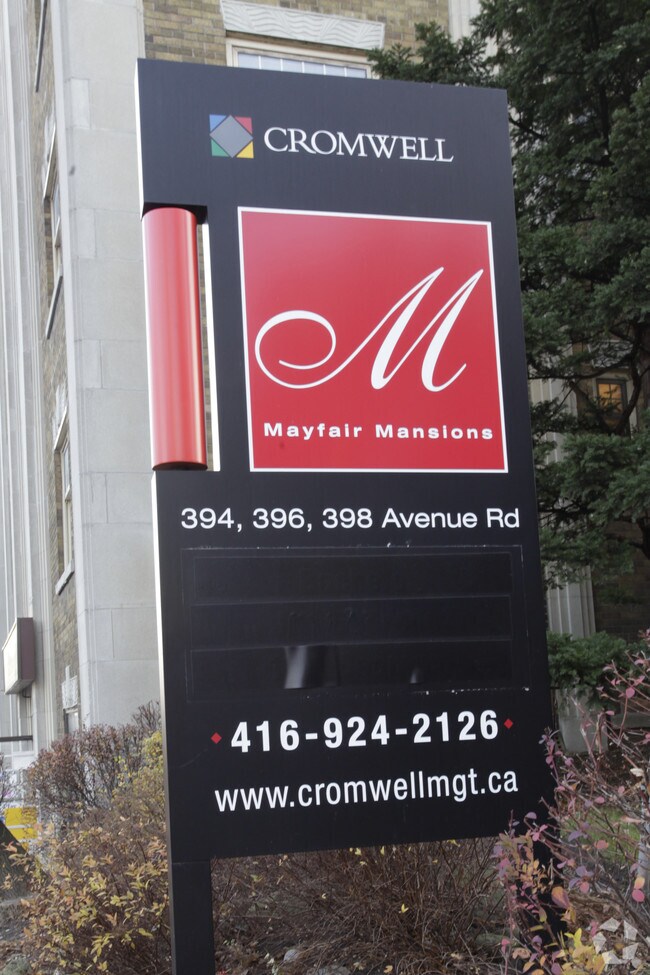 Mayfair Mansions Apartments 394398 Avenue Rd Toronto, ON