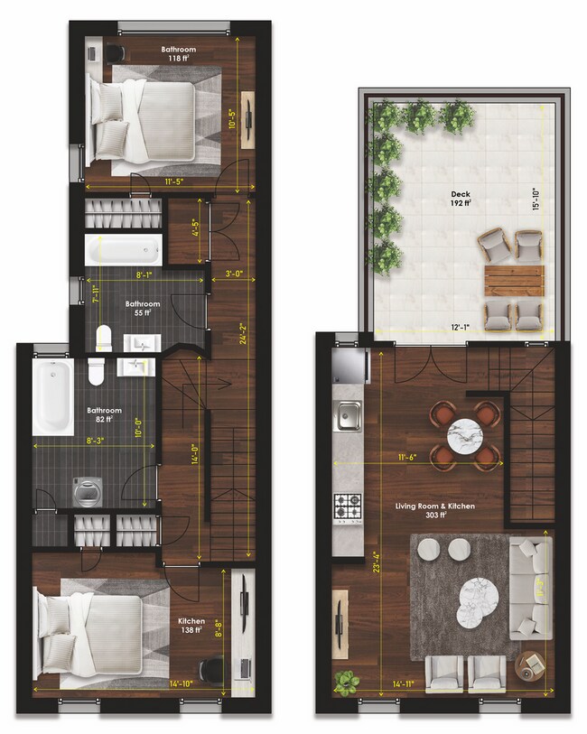 Building Photo - SPacious 2bd 2bath unit with backyard available in brewerytown