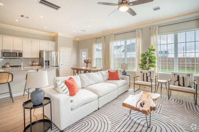3BR, 2.5BA - 1688SF - Living Room - Pradera Oaks