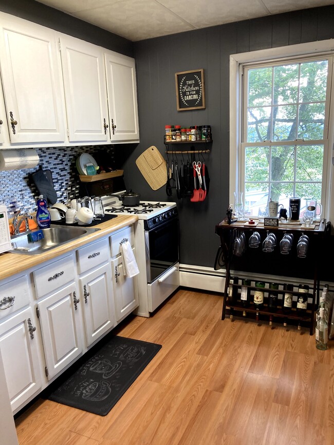 kitchen with new floor - 217 Forest St