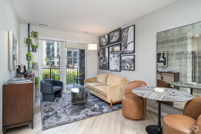 1BR, 1BA - 749SF - Living Room - Lucca Fox Valley