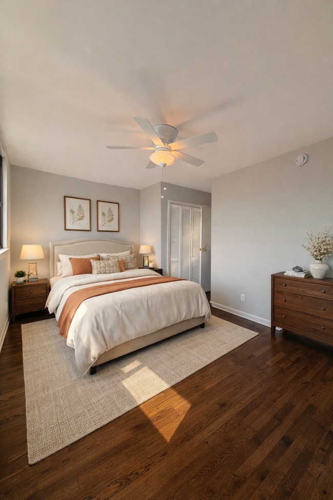 Dormitorio principal virtual en escena - 41 Tuckerman St NW