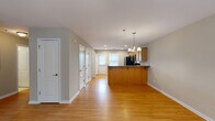 Located at 232 Epps Bridge Rd in Athens, GA, this single-story, 4-bedroom, 2-bathroom home offers a functional and comfortable layout. The open-concept living and kitchen area is a central highlight, featuring warm hardwood-style flooring that flows throughout the main living spaces. A ceiling fan with integrated lighting keeps the living room bright and comfortable, while a large window and front entry door allow natural light to fill the space.

The kitchen is well-appointed with light oak cabinetry, granite-style countertops, a peninsula with bar seating, recessed lighting, and black appliances including a refrigerator and range. A secondary entry door in the kitchen provides convenient exterior access.

The four bedrooms are carpeted for comfort, each featuring closet storage — including both walk-in wire-shelf closets and traditional bi-fold door closets. The neutral wall tones throughout create a clean, versatile backdrop.

The two bathrooms are finished with tile flooring, warm-toned walls, oak vanity cabinetry, and a tub-shower combination with white tile surrounds. The overall layout is efficient and well-organized, making this home a practical option in the Athens, GA area.