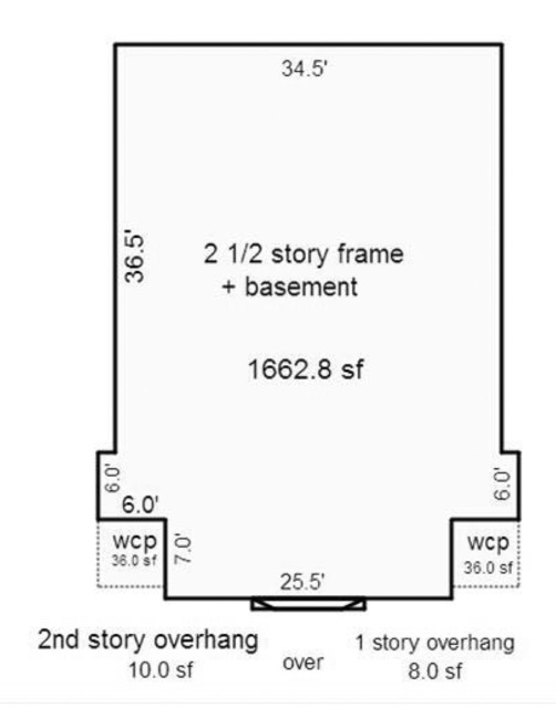 Plano de planta - 415 W Walnut St