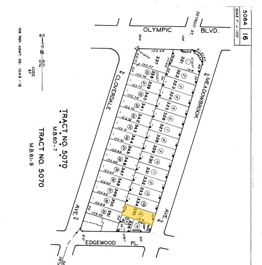 Plat Map - 1079 Meadowbrook Ave
