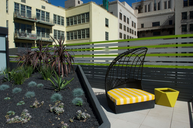 Rooftop Garden and Seating Area - The Broadway Lofts