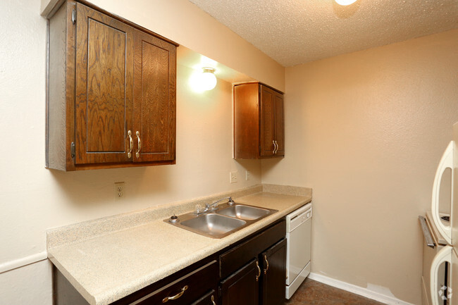 1HAB, 1BA - 740 ft² - Cocina - Foxcroft Apartments