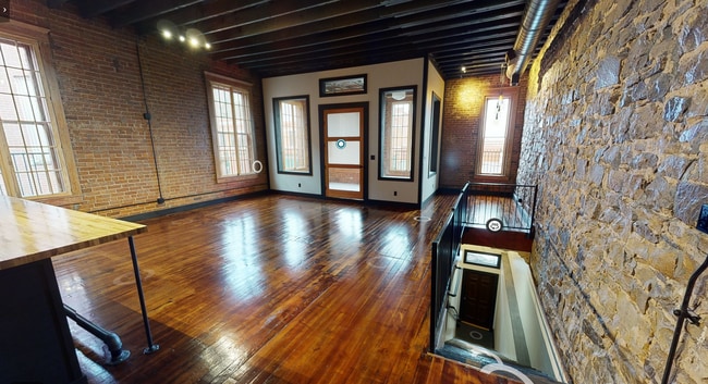 Living Room and Front Porch - 112 E 6th St